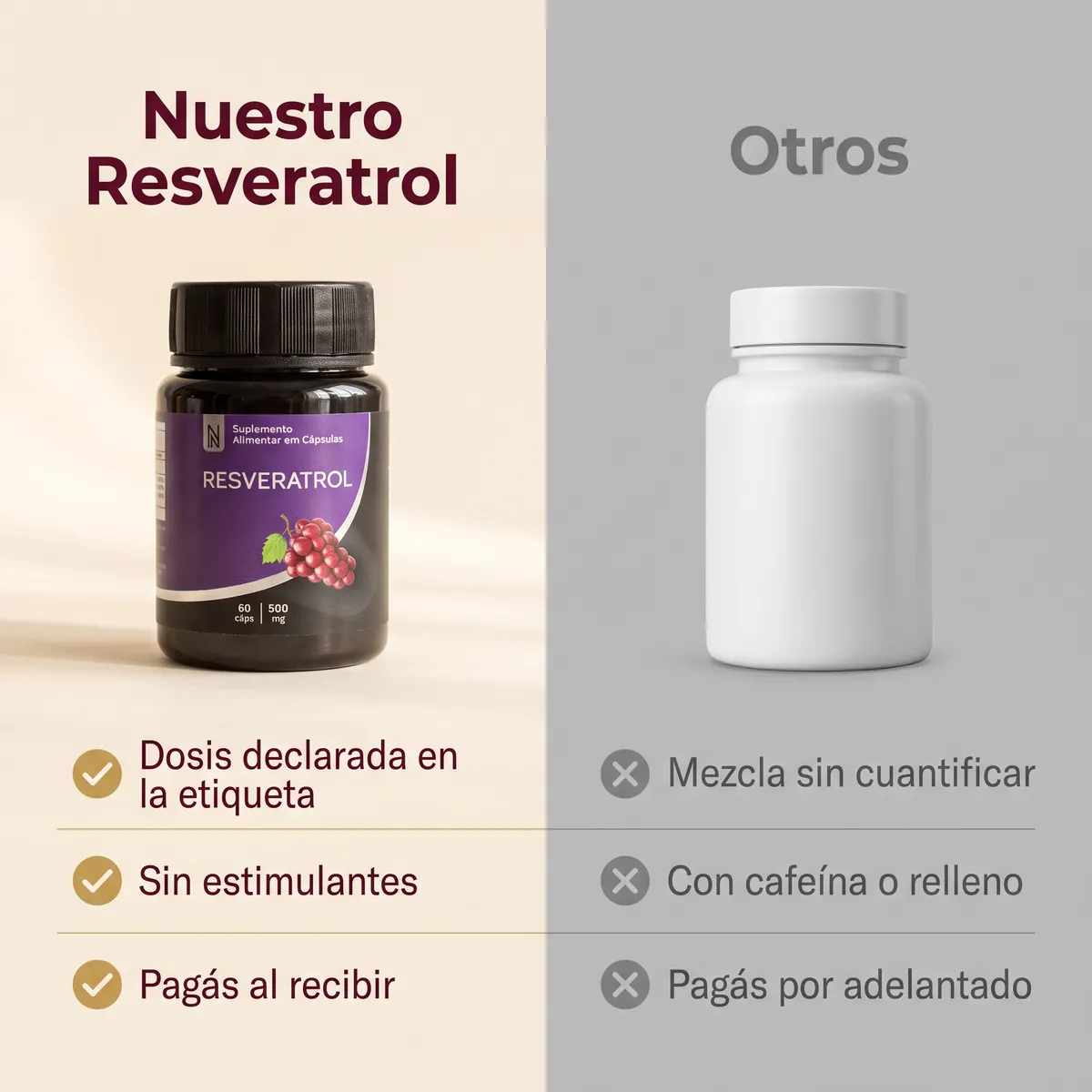 Resveratrol 500 mg – El Antioxidante de la Uva · 60 Cápsulas — 4