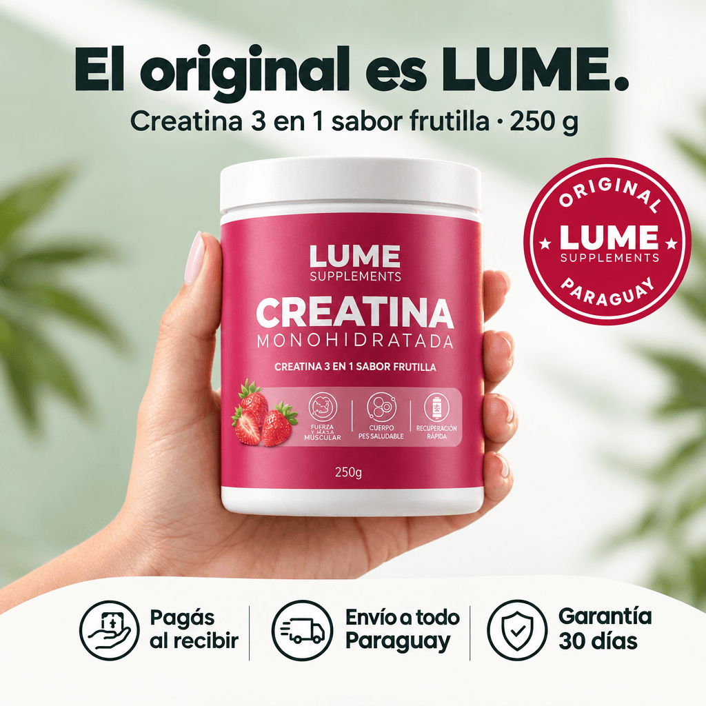 LUME Creatina + Colágeno 3 en 1 · 250g — 2