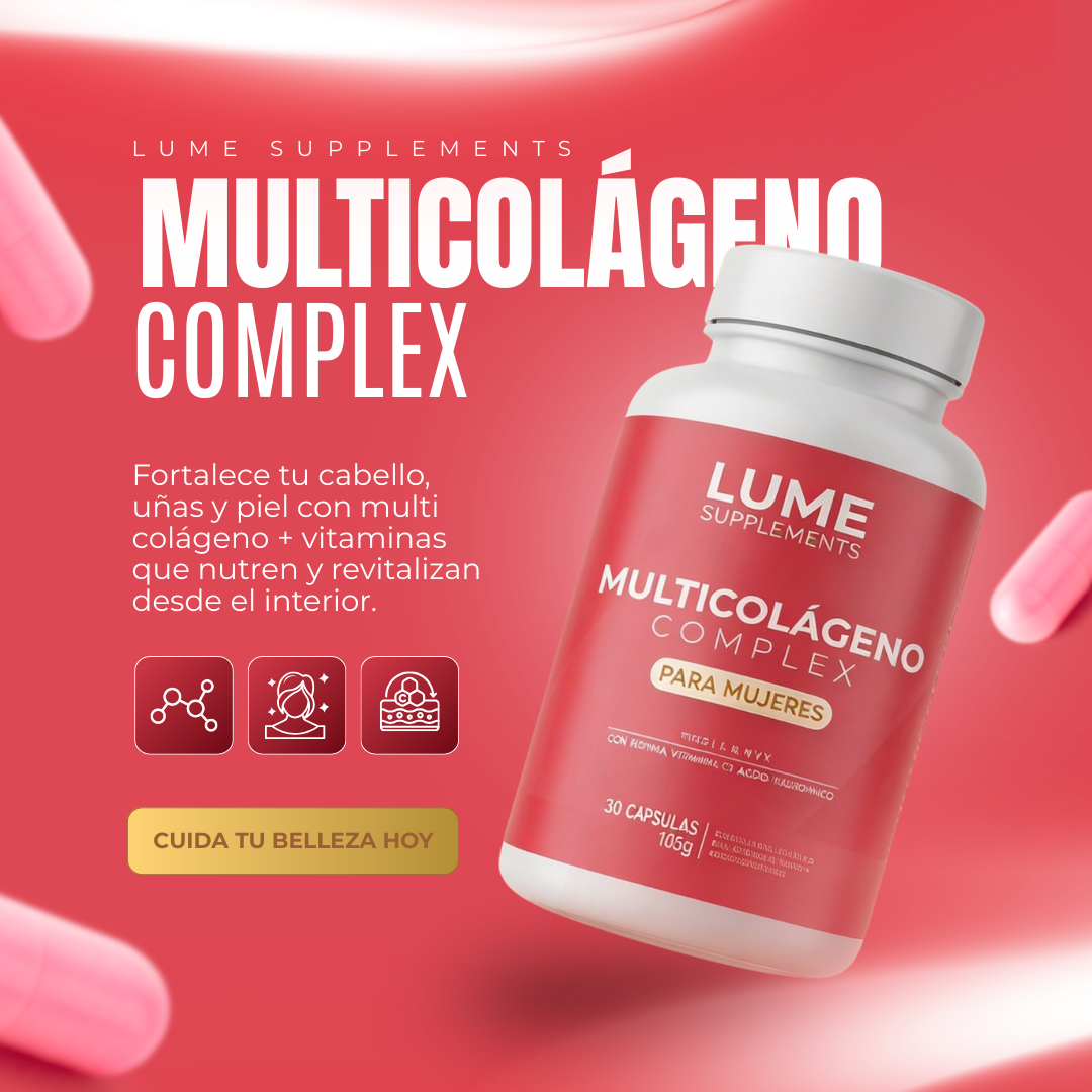 LUME Multicolágeno Complex | Fórmula Avanzada con Ácido Hialurónico