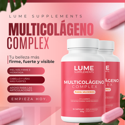 LUME Multicolágeno Complex | Fórmula Avanzada con Ácido Hialurónico