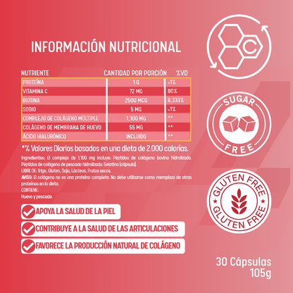 LUME Multicolágeno Complex | Fórmula Avanzada con Ácido Hialurónico