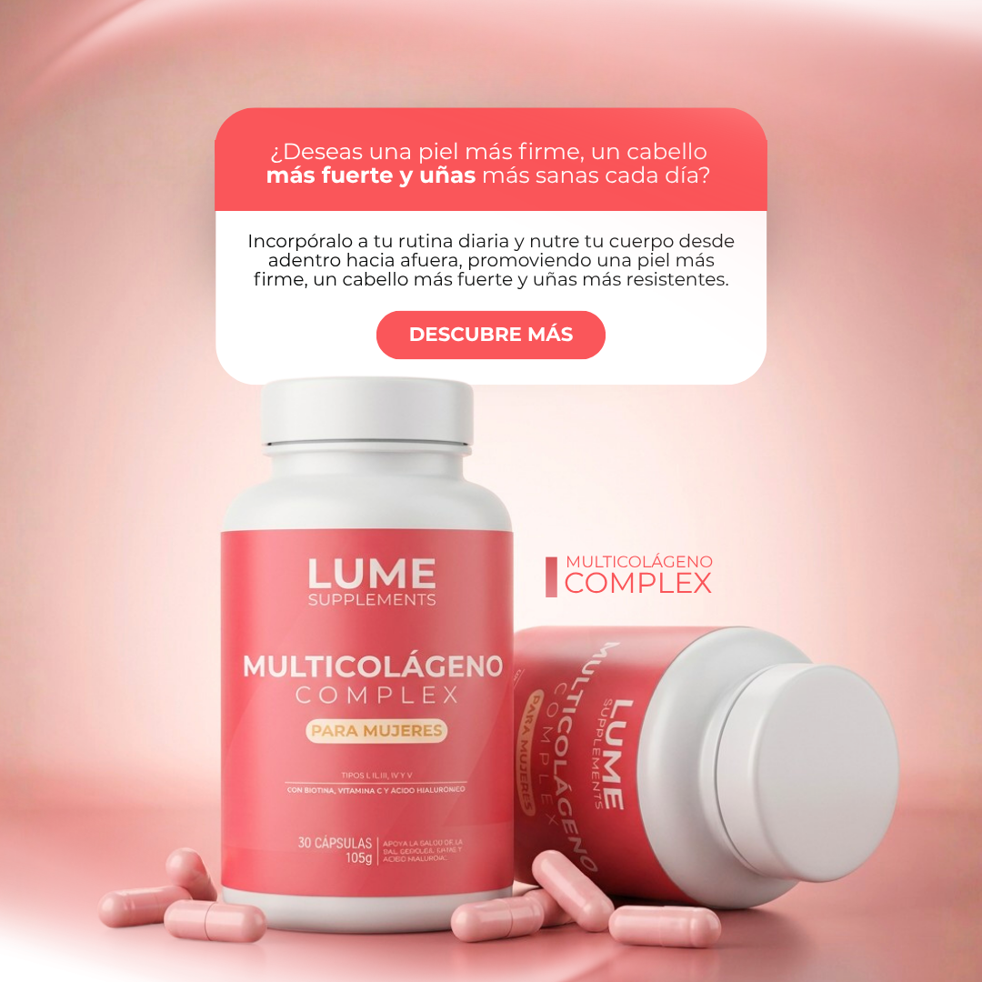 LUME Multicolágeno Complex | Fórmula Avanzada con Ácido Hialurónico