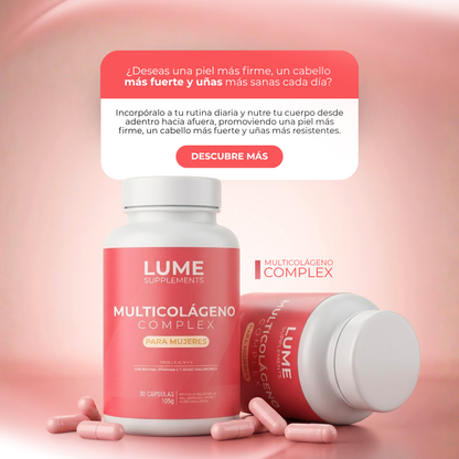 LUME Multicolágeno Complex | Fórmula Avanzada con Ácido Hialurónico