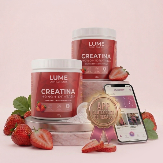 LUME Creatina + Colágeno 3 en 1 | Glúteos Firmes, Fuerza Magra & Piel Radiante