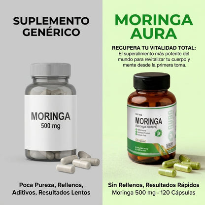 Moringa 500 mg - 120 Cápsulas