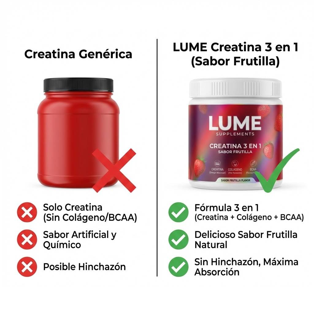 Lume Creatine 3 en 1 - FRUTILLA 300gr