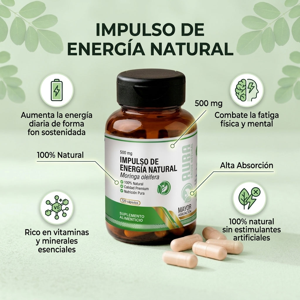 Moringa 500 mg - 120 Cápsulas