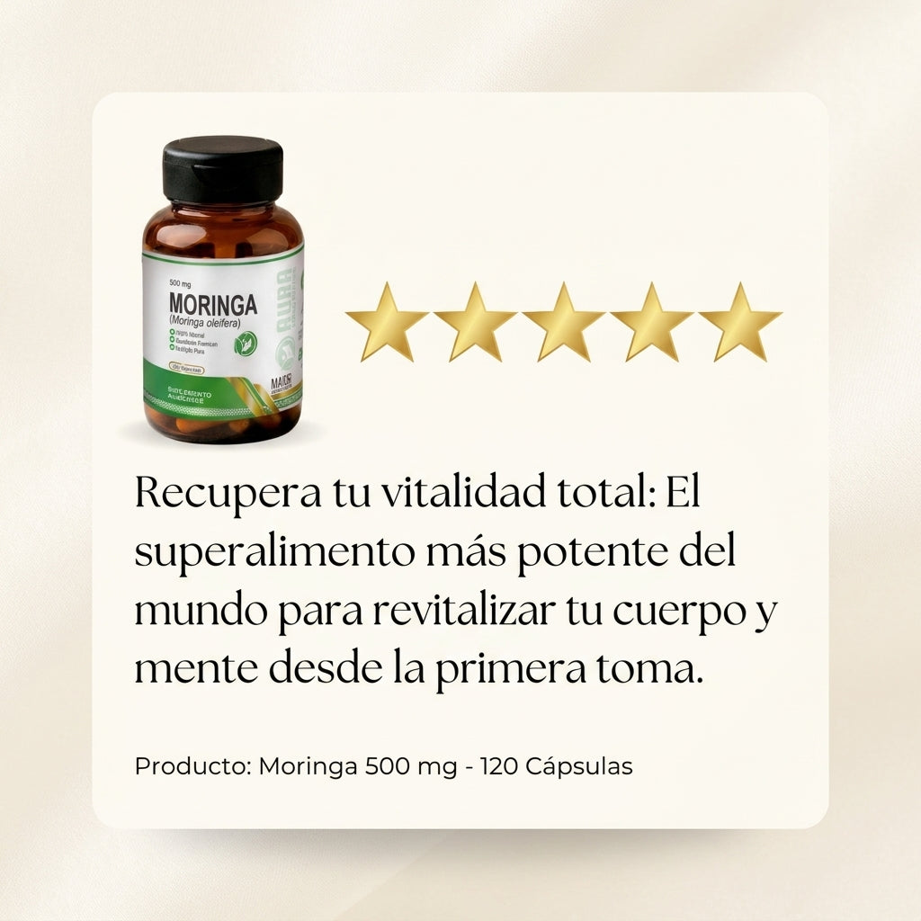 Moringa 500 mg - 120 Cápsulas